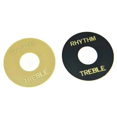 Imagen de KAISH Placa de anillo agudos para guitarra LP negra y crema