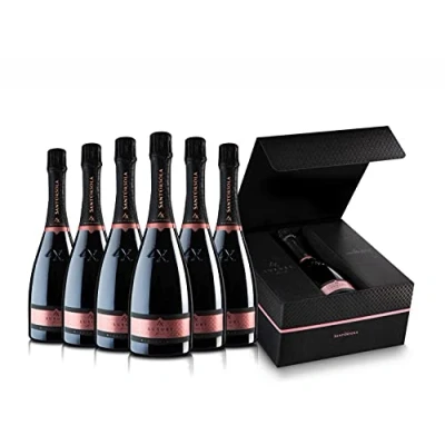 Imagen de Sant&#039;Orsola Prosecco DOC Rosè LX Brut Millesimato Vino Espumoso Italiano Seco 6 Botellas X 750ml