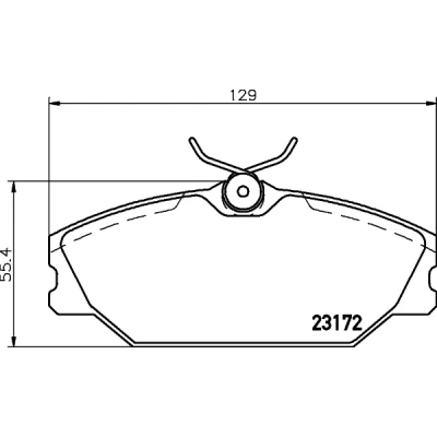 Imagen de HELLA 8DB 355 019 391 Juego de pastillas freno no preparado para indicador desgaste con tornillos pinza accesorios RENAULT: CLIO 2
