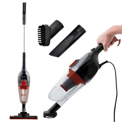 Imagen de SOGO Aspirador 2 en 1 Ciclónico Vertical/Manual, Tecnología Ciclónica Alta Potencia, Eficiencia Energética Clase A+, Filtro HEPA Lavable, Accesorios, Sistema Parking, 600W (SS 16120)
