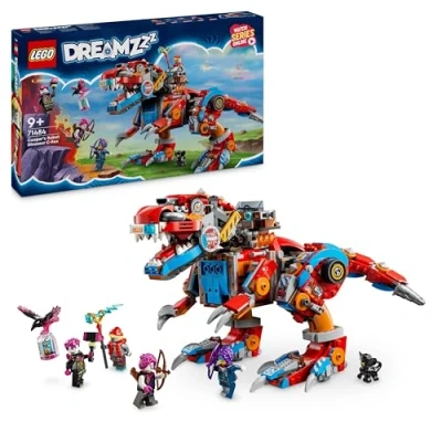Imagen de LEGO DREAMZzz 2 en 1 Dinosaurio Robot C Rex de Cooper Pterodáctilo Juguete Reconstruible, Figura Articulada T. y 4 Minifiguras, Regalo para Niños Niñas 9 Años o Más 71484