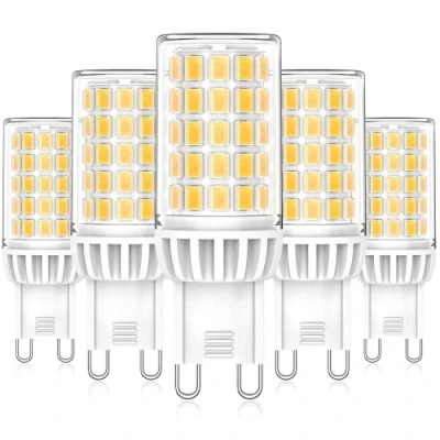 Imagen de Eco.Luma Bombillas LED G9 6W Blanco Natural 4000K, Repuesto Lámparas Halógenas 50W 60W, ángulo Haz de 360 Sin Parpadeo, No Regulable CA 220 240V, Paquete 5