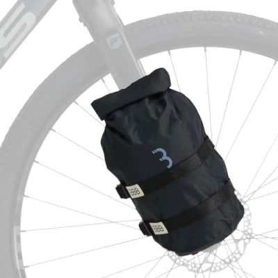 Imagen de BBB Cycling Bolsa impermeable y reforzada para bicicleta de ciclismo con cierre superior enrollable.Color Negro Modelo StackPack BSB 145