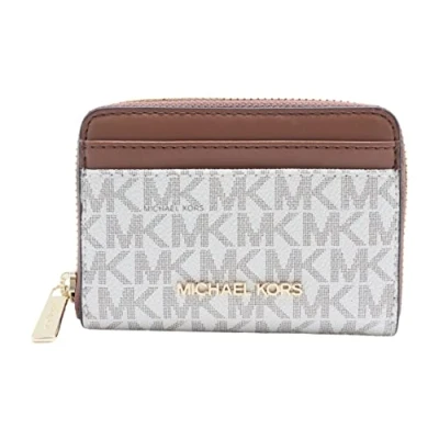Imagen de Michael Kors Jet Set Travel Tarjetero (tamaño Mediano), Color Vainilla