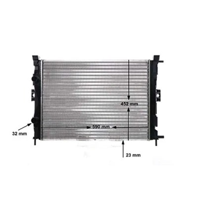 Imagen de MAHLE ORIGINAL CR 1690 000S Radiador, refrigeración del motor RENAULT: GRAND SCENIC 2, MEGANE 2 Coupe Cabriolet