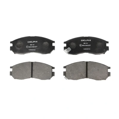 Imagen de DELPHI LP803 Juego de pastillas freno con avisador acústico desgaste sin chapa antichirridos accesorios MITSUBISHI: GALANT 6, ECLIPSE 2