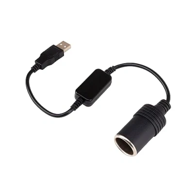Imagen de Motorkit Convertidor de Mechero a USB 5V 12V 8W 30 cm Longitud. Universal