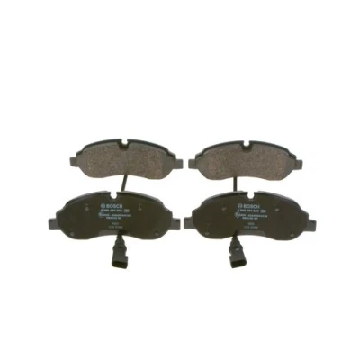 Imagen de BOSCH 0 986 494 845 Juego de pastillas freno Low Metallic con contacto avisador desgaste Chapa antichirridos FORD: Transit Custom V362 Furgón