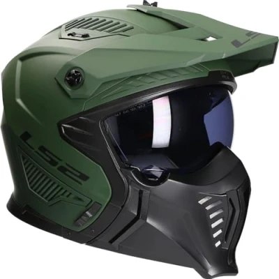 Imagen de LS2, Casco Moto Jet/Modular Drifter Solid Matt Military Green, XL