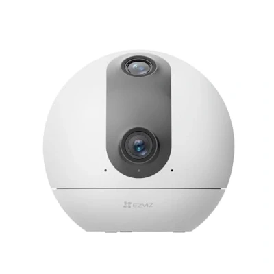 Imagen de EZVIZ 6MP(2K+2K) Camara de Vigilancia Interior 360 Doble Lente,AI Detección Humanoa,Seguimiento Automatico,Llamada Bidireccional con Botón Táctil,WiFi 6 Banda 2,4/5 GHz, Soporta 512GB,C60P