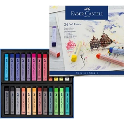 Imagen de Faber Castell 128324 soft pastel Estuche de 24 barras