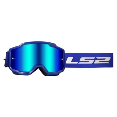 Imagen de LS2 Gafas MX Charger Blue With, lente Mirror