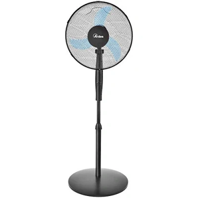 Imagen de Ardes AR5EA41PB Easy 41PB PLUS Ventilador de suelo (base redonda, 3 aspas, 40 cm, altura 130 niveles velocidad), color negro