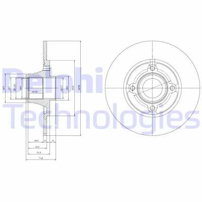 Imagen de Disco de freno DELPHI BG9033RSC