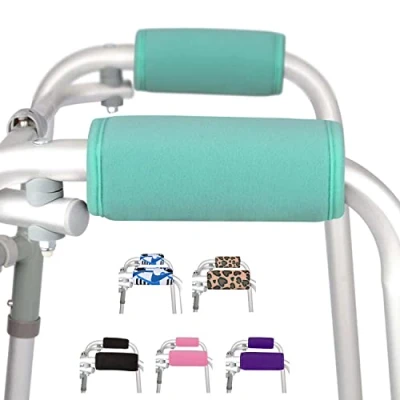 Imagen de supregear Agarres Acolchados, 2 Packs Asa para Muleta Silla de Ruedas, Suaves Cómodas Almohadillas Agarre Walker Rollator Muleta, Accesorio Movilidad Transpirable Anti Deslizante