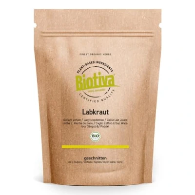 Imagen de Biotiva Cuajaleche cortado orgánico 250g Té de hierbas embotellado y controlado en Alemania (DE ÖKO 005)