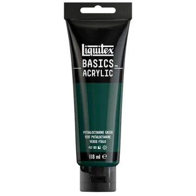 Imagen de Liquitex Basic Acrylic Tubo de Pintura Acrílica, 118 ML, Verde (Verde Ftalo Nuevo)