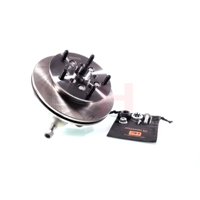 Imagen de GH 282551AH Mangueta Eje delantero, derecha con buje de rueda, cojinete tapa contra salpicaduras, tornillos