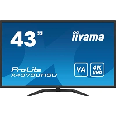 Imagen de iiyama X4373UHSU B1 43&quot; UW Panel VA, 3840x2160 UHS, 3ms, 400cdm² HDR400, Altavoces, 2xHDMI, 1xDisplayPort, USB HUB (2x3.0/2x2.0), PBP, Pip, Remote Control