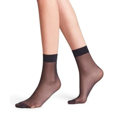 Imagen de FALKE Seidenglatt 15 DEN W SO transparente unicolor 1 par, Calcetines Mujer, Azul (Marine 6179), 35 38