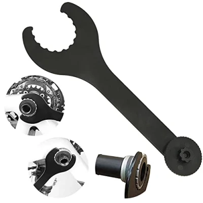 Imagen de JTDEAL Llave Eje Pedalier para Bicicleta, Llaves Desmontar Pedalier, Hollowtech con Adaptador De Plastico, Utensilio Instalar Y El Negro