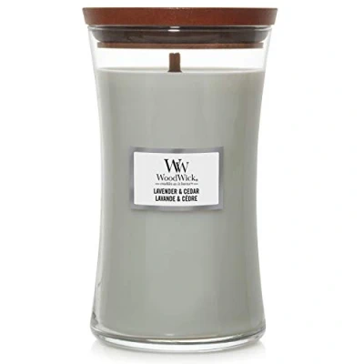 Imagen de WoodWick Scented Candle Large Lavender &amp; Cedar 18 cm / ø 10