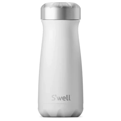 Imagen de S&#039;well Traveler Taza de viaje acero inoxidable con aislamiento al vacío triple capa, 470 ml, piedra lunar, mantiene el café, té y las bebidas frías durante 24 horas calientes 12,