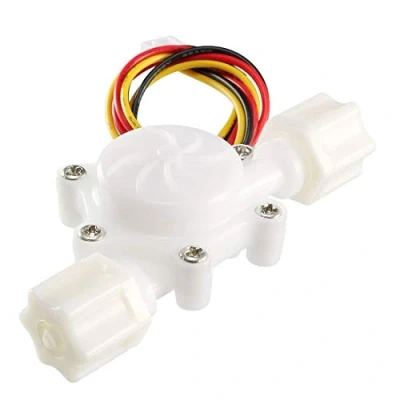 Imagen de SEN HZ06W sensor de flujo agua (1/4&quot;, agua, conmutador, medidor fluido, contador CC5 V, 0,3 L/min, HZ06W)
