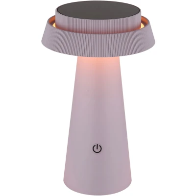 Imagen de Globo Lámpara de mesa LED solar 36624, rosa, batería recargable, CCT, IP54, atenuable