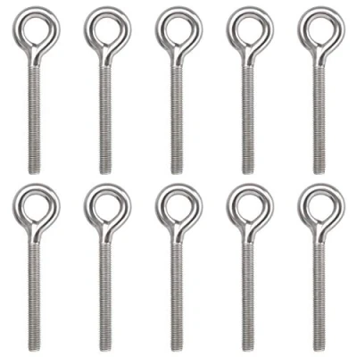 Imagen de Jubaopen 10PCS Tornillos de Anillo Perno M8 Cerrado Tornillo 304 Acero Inoxidable Ojo Resistente Pernos para Sujetador Tuerca (9 * 2.75cm)