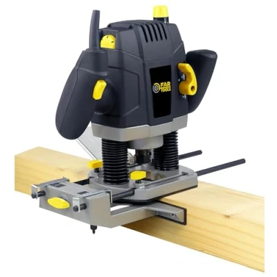 Imagen de Fartools ER 1300 Fresadora (1300 W, bloqueo del árbol, pinzas compatibles 8/12 mm, velocidad regulable)