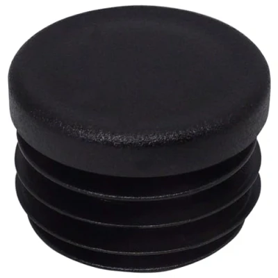 Imagen de SKIR&#039;CO (20 unidades) Insertos de tubo redondos 30 mm, tapones para postes valla, tapas plástico negro, tubo, negro RAL 9005