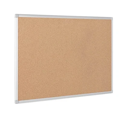 Imagen de Bi Office Earth Tablero de Corcho, 90 x 60 cm, Tablón Anuncios con Marco Aluminio