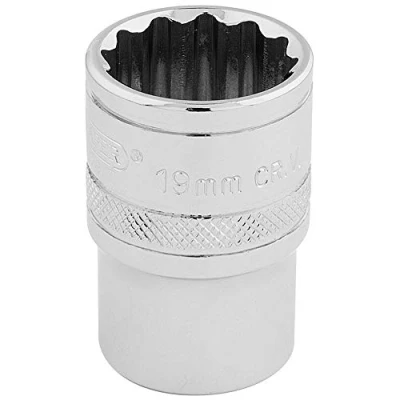 Imagen de Draper H MM/B Hi Torq 12 Punto Socket, azul, para muesca cuadrada de 1/2, 19 mm