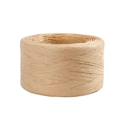 Imagen de Rollo de rafia (100 m, 7 8 mm), color beige