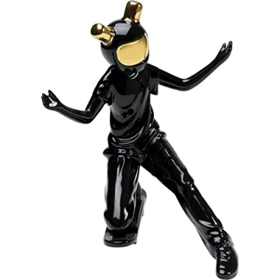 Imagen de Kare Figura Decorativa de Astronauta, Oro, cerámica, Hecha a Mano, única, 21 x 17 26 cm (Alto Ancho Profundidad)