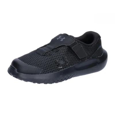 Imagen de Under Armour UA BINF Surge 4 AC Deportivas para niño, cómodo y ligero calzado infantil, color negro/negro/negro