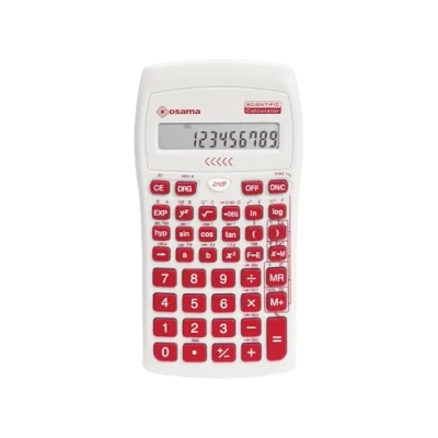 Imagen de OSAMA Calculadora científica de 56 Funciones, 10 dígitos Mantissa y 2 exponente, Cosas para la Escuela con Funda Deslizante válida exámenes Estado Material Escolar Back to School,