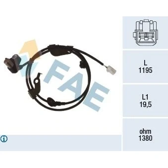 Imagen de Sensor, revoluciones de rueda FAE 78474