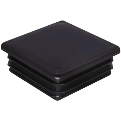 Imagen de SKIR&#039;CO (24 unidades) tapones cuadrados de plástico 60 x mm, tapas tubo mate, insertos cuadrados, para postes valla, color negro RAL 9005