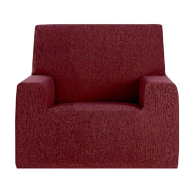 Imagen de GFD Funda Sofa 1 Plaza Ajustable 70 110cm, Sillon Butaca Relax Cubre Sofá Elástica Antimanchas Lavable, Fundas Duradera Perros Gatos Mascotas (Granate, Plaza)