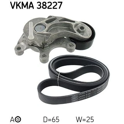 Imagen de SKF VKMA 38227 Juego de correas trapeciales poli V BMW: 1 Hatchback, X1, 3 Berlina