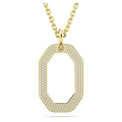Imagen de Swarovski Collar Dextera, diseño octogonal, cristales blancos chapados en oro, de la Colección Dextera
