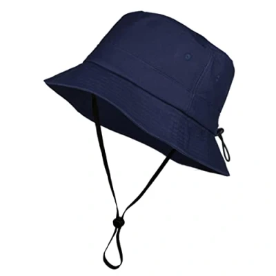 Imagen de TOUTACOO, Gorro Ajustable, Mixto, para Todas Las Estaciones, Tacto de algodón, barboquejo Desmontable (5 Azul Marino)