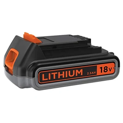Imagen de BLACK+DECKER BL2518 Bateria de Litio Tipo Carril 18V y 2.5Ah Negro/Naranja