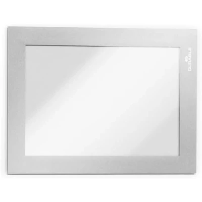Imagen de Durable 487023 Marco informativo Duraframe (A6, autoadhesivo con cierre magnético) 2 unidades, plata