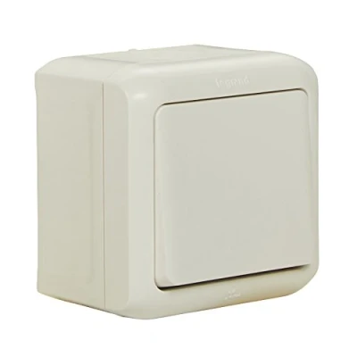 Imagen de Legrand 782360 forix 4000900290 Interruptor de 2 pines salpicaduras (IP44), para montaje en la pared, Gris