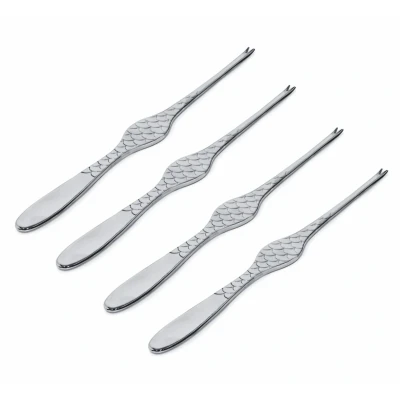 Imagen de Alessi Lobster Fork Colombina Fish FM23/34S4 4 Pieces by Doriana &amp; Massimiliano Fuksas