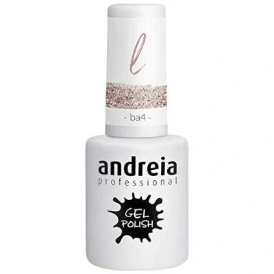 Imagen de Andreia Pintauñas Semipermanentes Esmalte Semipermanente Profesional para Uñas de Gel Manicura con Brillo Intenso que Dura Hasta 4 Semanas Color BA4 Rosa Castaño 10,5 ml