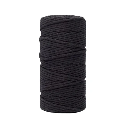 Imagen de Vaessen Creative Hilo de Macramé 100% Noir 3mm x 100m